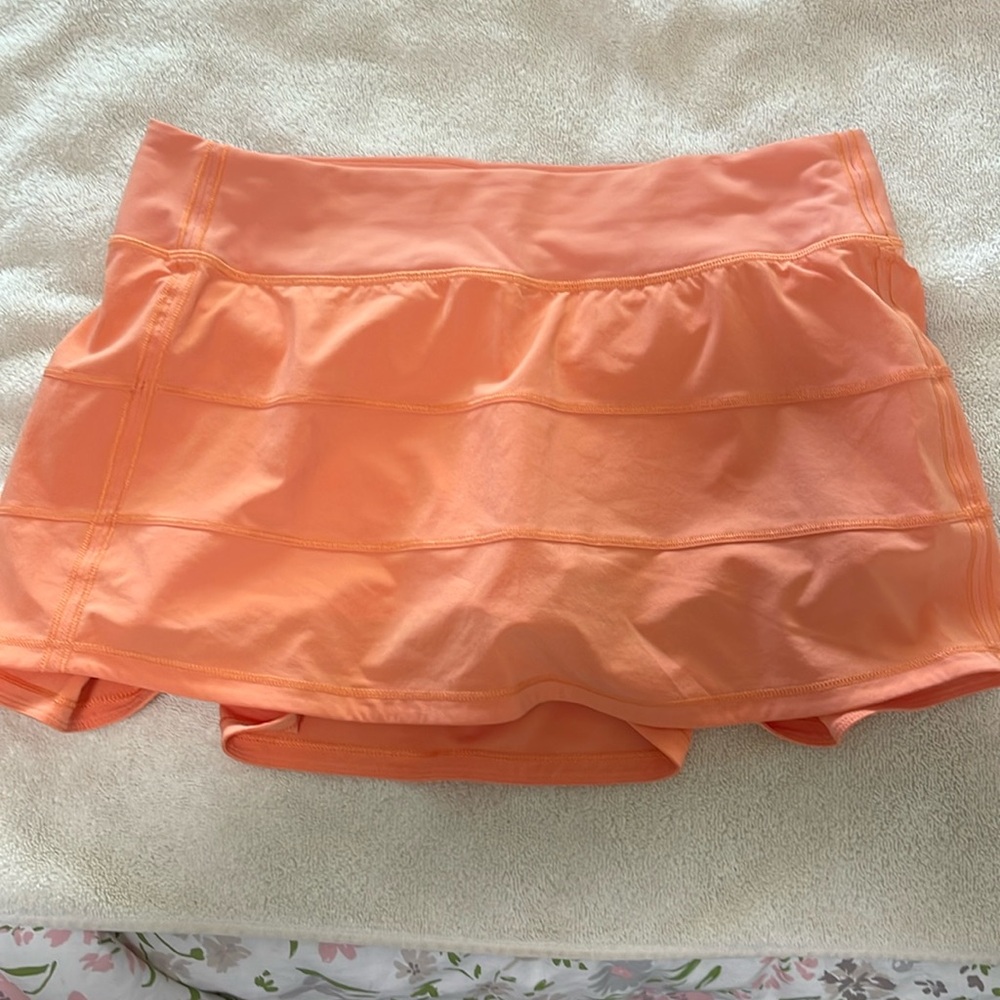 lululemon athletica Peach/Coral Athletic Skort